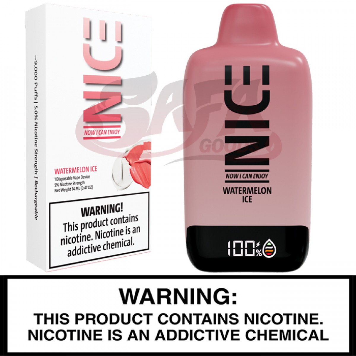 NICE - 9000 Puff Disposable Vapes [5PC]